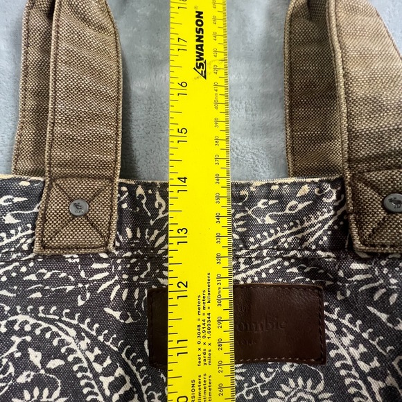 Abercrombie Fitch Y2K Tote Bag Womens Boho Canvas Casual Rustic Carry All Open - Picture 11 of 16